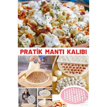 Pratik Mantı Kalıbı Mantı Hamur Kesme Aparatı Büyük Boy Seri Mantımatik Mantı Hazırlama Aleti Plasti Diğer
