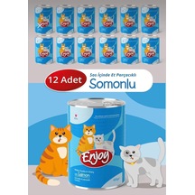 Tr Somonlu Kedi Konservesi, Sos İçinde Et Parçacıklı, 400 Gr, Set Of 12 En-k400s