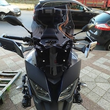 2015-17 Yamaha Mt09 Tracer Uzun Ön Cam Koyu Füme Zeus 53cm 4mm