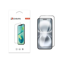 Zore İphone 16 Davin 5d Cam Ekran Koruyucu - Siyah