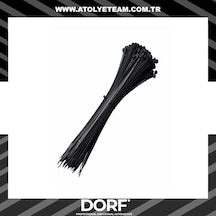 Tork Kablo Bağı -Cırt Kelepçe - Siyah - 370 X 3.6 - 100 Lü Paket
