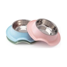 Nunbell Melamin Çelik Mama Kabı Tekli Oval