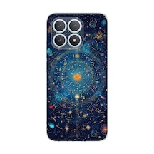 Poco F8 Pro Uyumlu Yıldız Atlası Kozmik Rehber Baskılı Silikon Kılıf Renkli