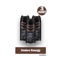 Umbro Energy Erkek Deodorant Sprey 150 Ml 3 Adet