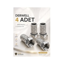 4 Adet Premium Vidalı Rg6 F Konnektör - Siyah Contalı Yüksek Kaliteli Paslanmaz Uydu Anten Kablo Fişi Jak Aparatı - Lnb, Çanak Anten Ve Merkezi Sistem Uyumlu Kesintisiz Hd Sinyal Koruyucu Başlık