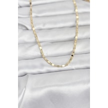Cm 14k Gold Renk Ezme Zincir 60 Cm Kadın Kolye 5886 Çok Renkli