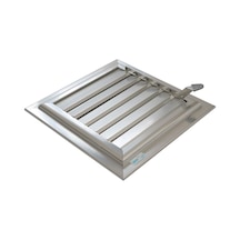 Winlüx Eloksallı Alüminyum Banyo Menfezi Parlak Gri
