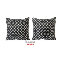 Kırlent Yastık Dolgulu Vip Yastık 2 Adet-43X43 Cm(Karaçatı) (524872224)