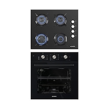 Kumtel KO - 40TAHDF + B66-S2 (MT) Siyah 2 Li Ankastre Set