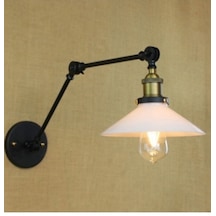 Riolight Retro Hareketli Metal Başlık Aplik Şapka Çapı 23cm Siyah