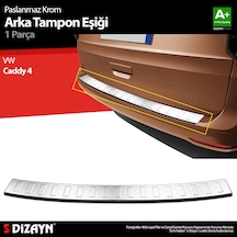 S-dizayn Vw Caddy 4 Krom Arka Tampon Eşiği 2021 Üzeri