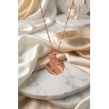 925 Ayar Gümüş İsimli Dünya Kolye Rose Gold
