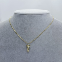 Yeni Sezon 22 Ayar Altın Kaplama Paslanmaz Çelik Sarılan Sevgili Aşk Kadın Kolyesi Gold