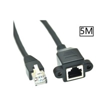 5080 Rj45 Dişi Erkek Uzatma 5M Panel Tipi Cat6 Montaj Kablosu