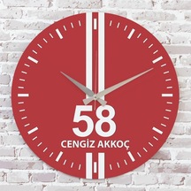 Kırmızı & Beyaz Sivaslılara Hediye Saat 33cm Ka02-1609