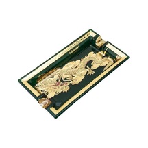 Lubinski Elegant Dragon İkili Dikdörtgen Puro Küllüğü Yeşil Lb-876