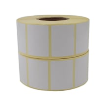Al Hızlı Al Kuşe Etiket 40mm X 30mm Ruloda 1500x2 Adet 2 Rulo 40mm Çapında Baskısız Barkod Yazıcı Etiketi Diğer