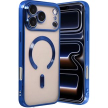 Newface Apple Uyumlu  iPhone 17 Pro Kross Magneticsafe Kapak - Lacivert