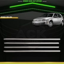 Volkswagen Golf 4 1998-2004 Araca Özel Krom Cam Alt Çıtası A+