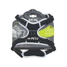 M-pets Hıkıng Reflektörlü Soft Sırt Tasması Black S