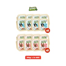 16 Adet Kuzulu & Somonlu Köpek Yaş Maması Tahılsız Pate Alucup - 16 Adetx 100 Gr