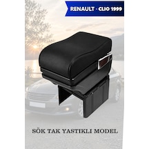 Renault Clio 1999 Uyumlu Lüks Tip Küllüklü Siyah Renk Bardaklıklı Kol Dayama