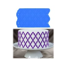 Silikon Yonca Desenli Bordür Goldcakes