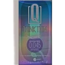Q Kondom Think Thin 6&apos Lı Extra Ince 0,045 Mm