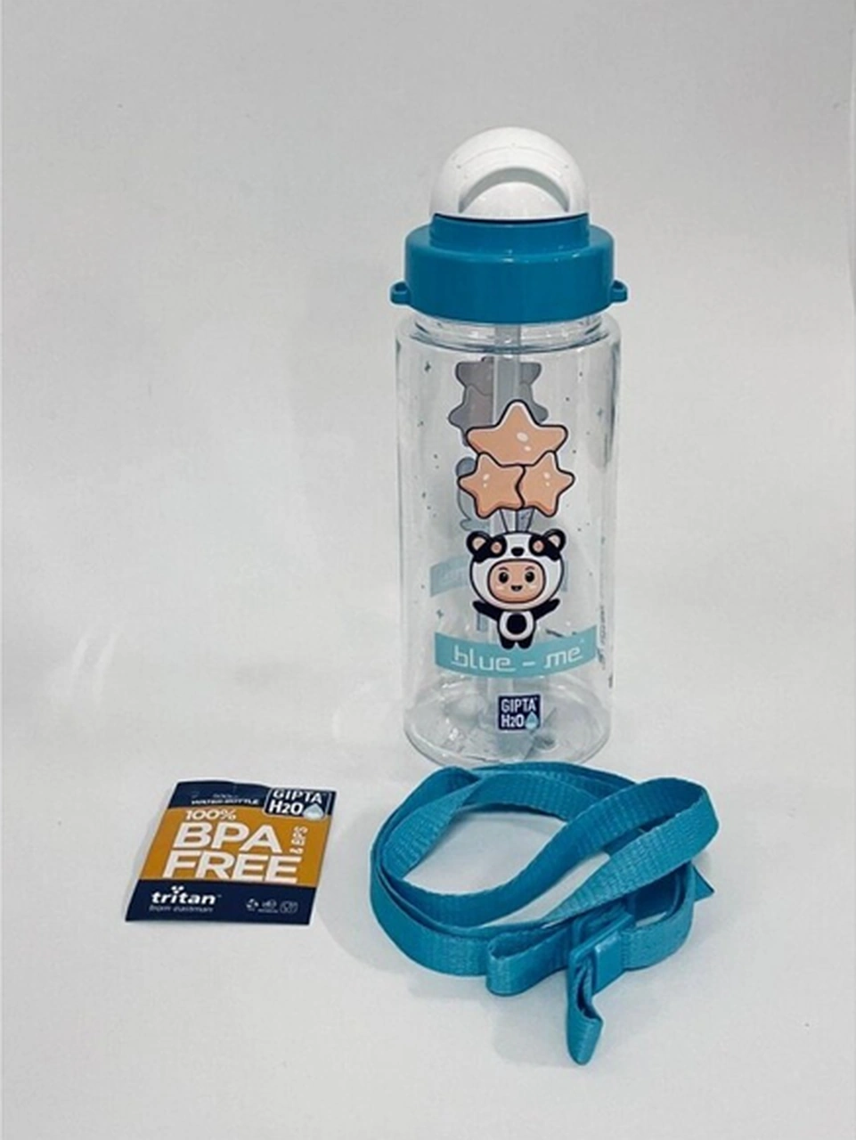 Blue - Me Tritan Desenli Pipetli Matara 500 Cc Mavi MAvi