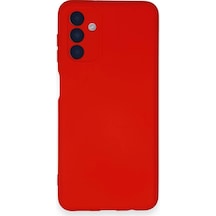 Newface - 987 - Samsung Galaxy A14 4g Kılıf Nano İçi Kadife Silikon - Edntrend - - Kırmızı