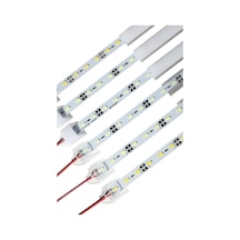 12 Volt Alüminyum Kasalı 5730 Ledli Çubuk Led Bar Yeşil Opak Cam