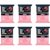 Shazel Çilek Aromalı Hazır Türk Kahvesi 100 Gr X 6 Adet Öğütülmüş