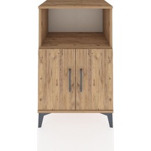 Hyperion Komodin 2 Raflı 2 Kapaklı 60x44x96 Çam-çam Çam