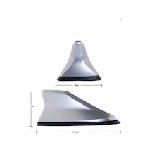 Extra Marketing Nissan Bluebird Uygun Balina Shark Anten Köpek Balığı Anten Silikonlu Gri