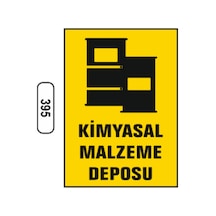 Kimyasal Malzeme Deposu Uyarı Ikaz Levhası