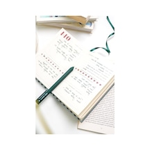 Kitap Okuma Günlüğü Reading Journal Yeşil Açık Gri