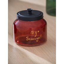 Pierre Metal Kapaklı Kavanoz 17.7 X 16 X 16 Cm - 2200 Ml Bordo