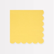Meri Meri - Lemon Sherbert Large Napkins - Limon Sorbe Peçeteler X16