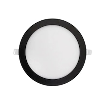 Cata Ct-5125b 6w Slim Led Panel Siyah Kasa Yuvarlak Aydınlatma Armatür Soğuk Beyaz 6400k Işık Siyah