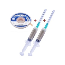 Goot Wick Cp-2015 Örgülü Lehim Sökme Teli 3,0 Mm X 1,5 Mt Fluk Lehim Toplama Set04