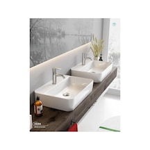Cerastyle Hera 48 Cm Tezgah Üstü Çanak Lavabo Beyaz