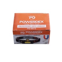 Powerdex Pd-6672 Şarjlı Profesyonel Kafa Lambası Siyah
