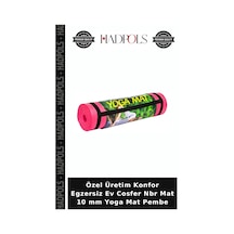 Özel Üretim Konfor Egzersiz Ev Cosfer Nbr Mat 10 Mm Yoga Mat Pembe