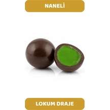 Bitter Çikolata Kaplı Nane Aromalı Lokum Draje 250 Gr