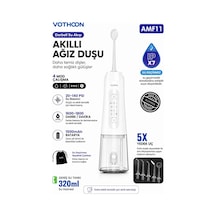 Şarjlı Ağız Duşu Diş Bakım Cihazı 4 Modlu Diş Arası Temizleyici 320ml 5 Başlıklı 1500 Mah Kablosuz
