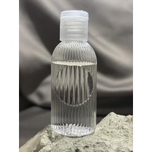 50 Adet 50 Ml Boş Plastik Şişe Dnz21 Şeffaf Kapak 0000 Parlak Vernik
