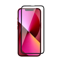 Microcase Apple Uyumlu iPhone 13 Mini Tam Kaplayan Çerçeveli Cam Koruyucu