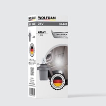 Mf Duylu Gösterge Ampulleri Gri 24v 1,2w 1 Paket 10 Adet - Wolfram 34441