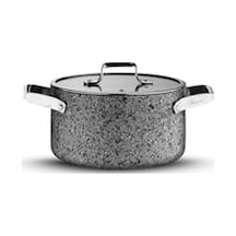 Brioni Stone-age Çizilmez Yanmaz Yapışmaz Indüksiyonlu 24 Cm Derin Tencere 12v