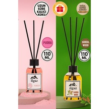 Ilgaz Sandal Ağacı + Pudra Bambu Çubuklu Ortam Kokusu 2 x 110 ML